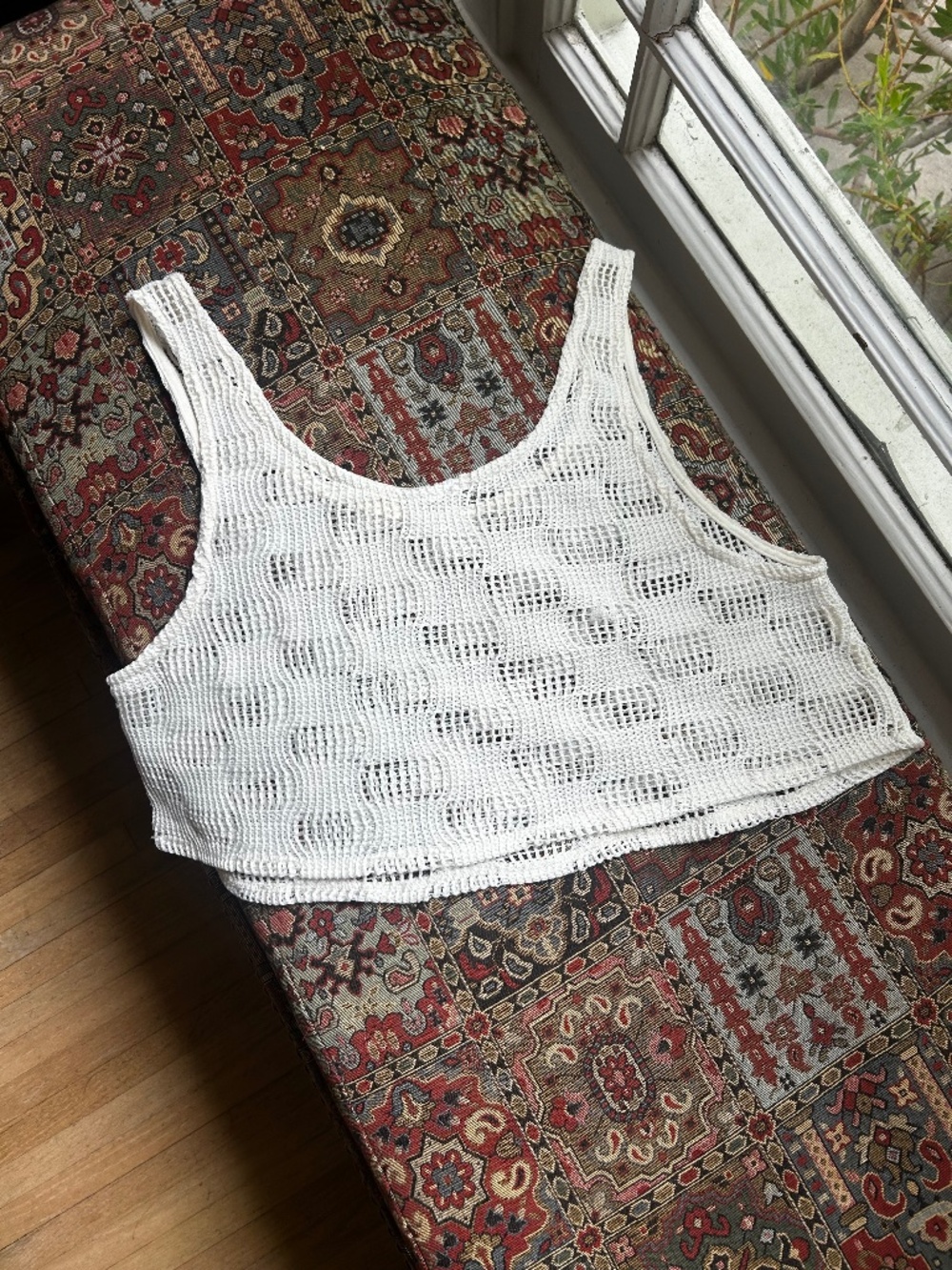 checkered tank crop top cover up